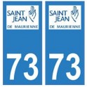 73 Saint-Jean-de-Maurienne logo autocollant plaque immatriculation ville