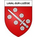 Laval-sur-Luzège 19 ville Stickers blason autocollant adhésif