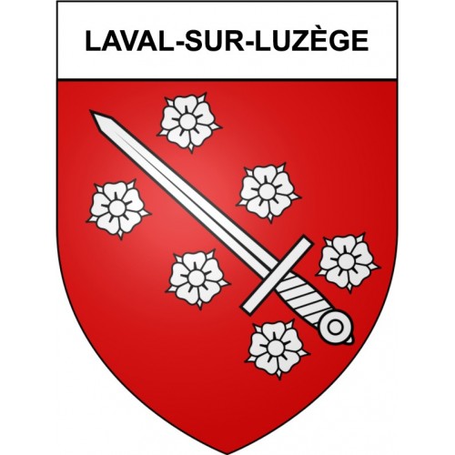 Laval-sur-Luzège 19 ville Stickers blason autocollant adhésif