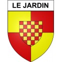 Le Jardin 19 ville Stickers blason autocollant adhésif