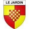 Le Jardin 19 ville Stickers blason autocollant adhésif