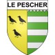Le Pescher 19 ville Stickers blason autocollant adhésif