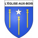 L'église-aux-Bois 19 ville Stickers blason autocollant adhésif