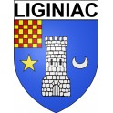 Liginiac 19 ville Stickers blason autocollant adhésif