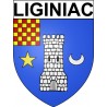 Liginiac 19 ville Stickers blason autocollant adhésif