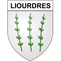 Liourdres 19 ville Stickers blason autocollant adhésif