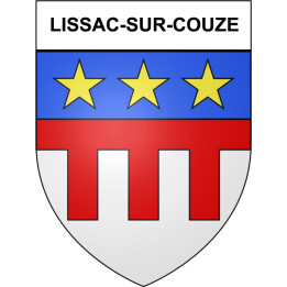 Lissac-sur-Couze 19 ville Stickers blason autocollant adhésif