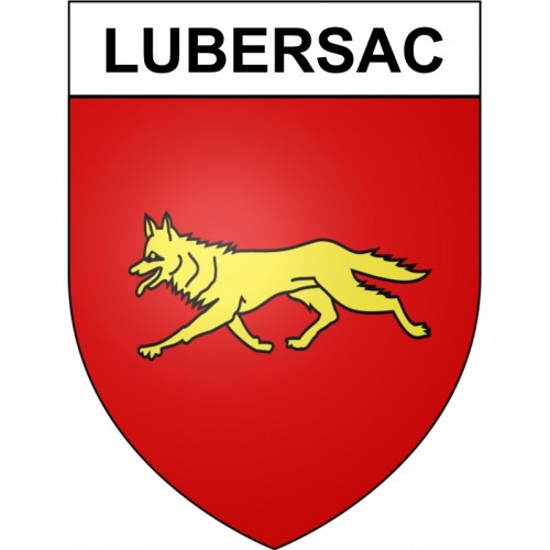 Lubersac 19 ville Stickers blason autocollant adhésif