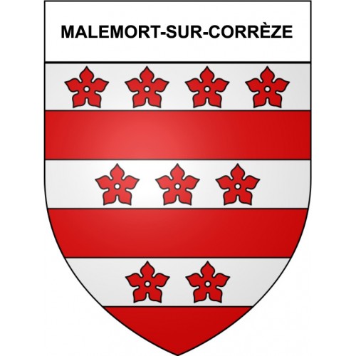 Malemort-sur-Corrèze 19 ville Stickers blason autocollant adhésif