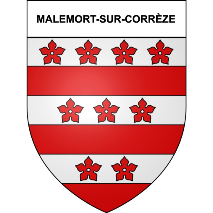 Malemort-sur-Corrèze 19 ville Stickers blason autocollant adhésif