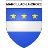 Marcillac-la-Croze 19 ville Stickers blason autocollant adhésif