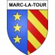 Marc-la-Tour 19 ville Stickers blason autocollant adhésif