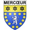 Mercœur 19 ville Stickers blason autocollant adhésif
