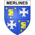 Merlines 19 ville Stickers blason autocollant adhésif