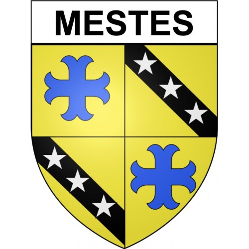 Mestes 19 ville Stickers blason autocollant adhésif