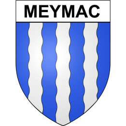 Meymac 19 ville Stickers blason autocollant adhésif