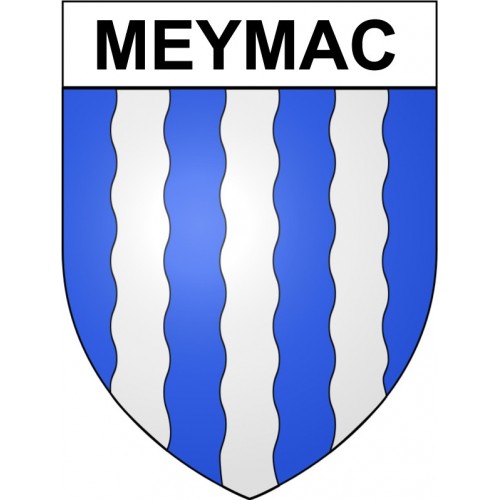 Meymac 19 ville Stickers blason autocollant adhésif