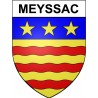 Meyssac 19 ville Stickers blason autocollant adhésif