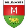 Millevaches 19 ville Stickers blason autocollant adhésif