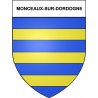 Monceaux-sur-Dordogne 19 ville Stickers blason autocollant adhésif