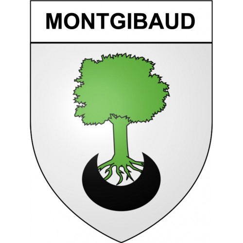 Montgibaud 19 ville Stickers blason autocollant adhésif