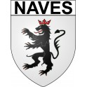 Naves 19 ville Stickers blason autocollant adhésif