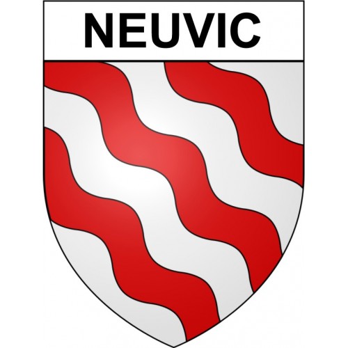 Neuvic 19 ville Stickers blason autocollant adhésif