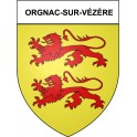 Orgnac-sur-Vézère 19 ville Stickers blason autocollant adhésif