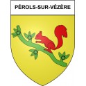 Pérols-sur-Vézère 19 ville Stickers blason autocollant adhésif