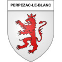 Perpezac-le-Blanc 19 ville Stickers blason autocollant adhésif