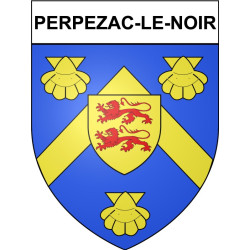 Perpezac-le-Noir 19 ville Stickers blason autocollant adhésif