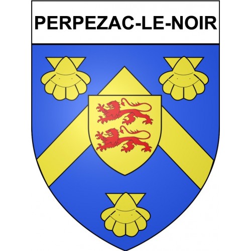 Perpezac-le-Noir 19 ville Stickers blason autocollant adhésif