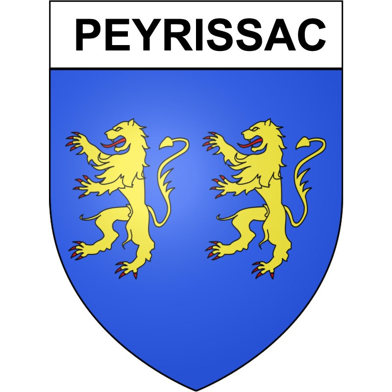 Peyrissac 19 ville Stickers blason autocollant adhésif