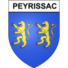 Peyrissac 19 ville Stickers blason autocollant adhésif