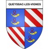 Queyssac-les-Vignes 19 ville Stickers blason autocollant adhésif