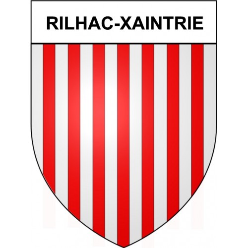 Rilhac-Xaintrie 19 ville Stickers blason autocollant adhésif