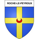 Roche-le-Peyroux 19 ville Stickers blason autocollant adhésif