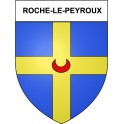 Roche-le-Peyroux 19 ville Stickers blason autocollant adhésif