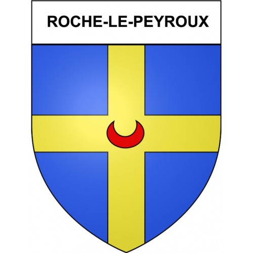 Roche-le-Peyroux 19 ville Stickers blason autocollant adhésif