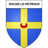 Roche-le-Peyroux 19 ville Stickers blason autocollant adhésif