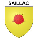 Saillac 19 ville Stickers blason autocollant adhésif
