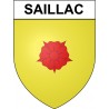 Saillac 19 ville Stickers blason autocollant adhésif