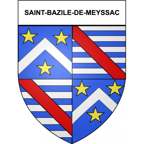 Saint-Bazile-de-Meyssac 19 ville Stickers blason autocollant adhésif