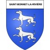Saint-Bonnet-la-Rivière 19 ville Stickers blason autocollant adhésif