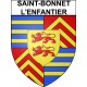 Saint-Bonnet-l'Enfantier 19 ville Stickers blason autocollant adhésif