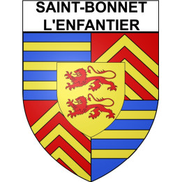 Saint-Bonnet-l'Enfantier 19 ville Stickers blason autocollant adhésif