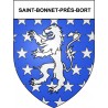Saint-Bonnet-près-Bort 19 ville Stickers blason autocollant adhésif