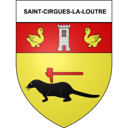 Saint-Cirgues-la-Loutre 19 ville Stickers blason autocollant adhésif