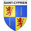 Saint-Cyprien 19 ville Stickers blason autocollant adhésif