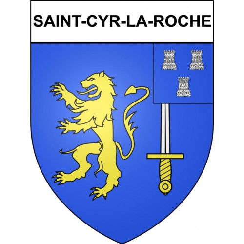Saint-Cyr-la-Roche 19 ville Stickers blason autocollant adhésif